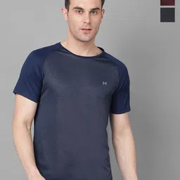 Force NXT Pack Of 3 Solid Anti Odour Cool Sports T-shirts-image-95