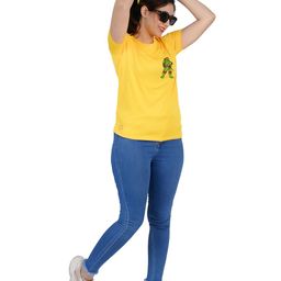 TAJNAN Women V-Neck Extended Sleeves Pockets T-shirt-image-33