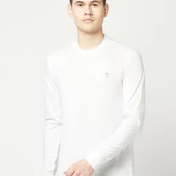 T.T. Round Neck Cotton Casual T-shirt-image-37