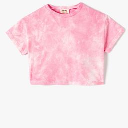 Koton Girls Tie & Dye Dyed Pure Cotton T-shirt-image-9