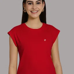 FriskersExtended Sleeves Round Neck Pure Cotton T-shirt-image-72