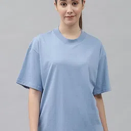 GRIFFEL Drop Shoulder Sleeves Cotton Oversized T-shirt-image-40