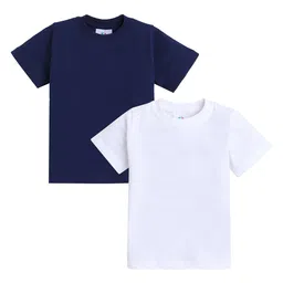 Knitting Doodles Boys Pack Of 2 Printed Round Neck Regular Fit Cotton T-Shirts-image-35