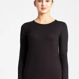 Jockey Micro Modal Cotton Relaxed Fit Solid Round Neck Full Sleeve T-Shirt-image-85