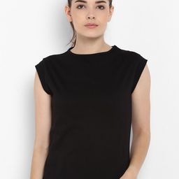 appulse Cotton Round Neck Cap Sleeves Pockets Relaxed Fit T-shirt-image-53