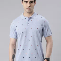 Metronaut Conversational Printed Polo Collar Cotton T-Shirt-picture-45
