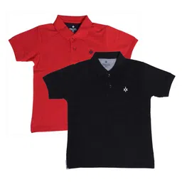 BAESD Boys Pack of 2 Cotton Short Sleeves Polo Collar Pockets T-shirts-picture-10