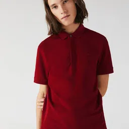 Lacoste Polo Collar Short Sleeves Colourblocked Regular Fit Cotton T-shirt-image-58