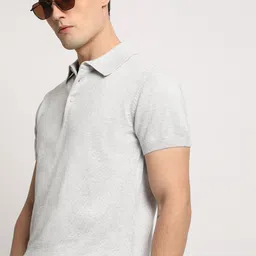 THE BEAR HOUSE Men Solid Regular Fit Cotton Polo Collar T-Shirt-image-56