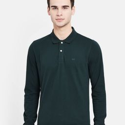 METTLE Men Green Polo Collar T-shirt-picture-48