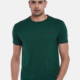 People Men Green Polo Collar T-shirt-image-31