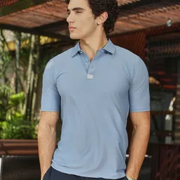 Campus Sutra Men Solid Polo Collar T-shirt-image-89