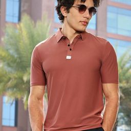 Campus Sutra Men Solid Polo Collar Slim Fit T-shirt-image-99