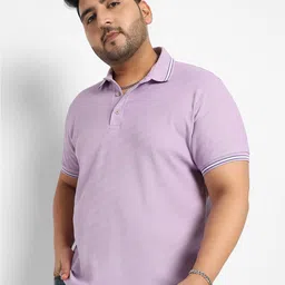 Instafab Plus Self Designed Polo Collar Cotton T-shirt-picture-52