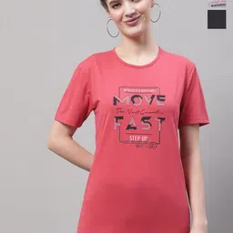 VIMAL JONNEY Pack Of 3 Round Neck Cotton T-shirt-image-25