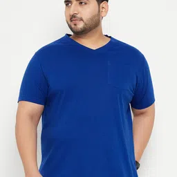 bigbanana Plus Size V-Neck Bio Finish Pure Cotton T-shirt-image-98