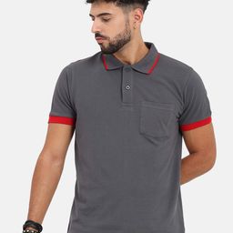 Masculino Latino Plus Polo Collar Cotton T-shirt-image-78