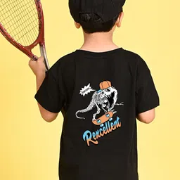 NUSYL Boys Graphic Printed Round Neck Oversized T-shirt-image-57