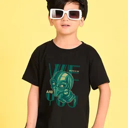 NUSYL Boys Graphic Printed Round Neck Oversized T-shirt-image-56