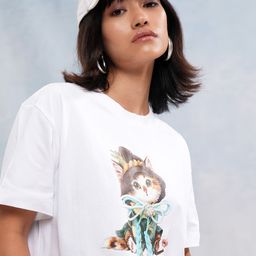 Tokyo Talkies Women Graphic Printed Cotton Relaxed Fit T-shirt-image-28