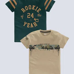 BAESD Boys Pack Of 2 Printed Pure Cotton T-shirt-picture-9