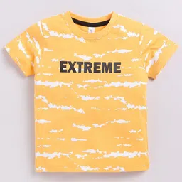 Ginie Boys Typography Printed Round Neck Cotton T-shirt-image-97