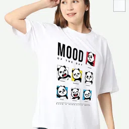 STATUS MANTRA Women 2 Printed Pockets T-shirt-image-16