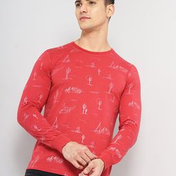 The Indian Garage Co Conversational Printed Long Sleeves Casual T-shirt-image-79