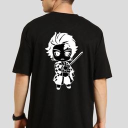 Elibolz Anime Printed Oversized Cotton T-shirt-image-83