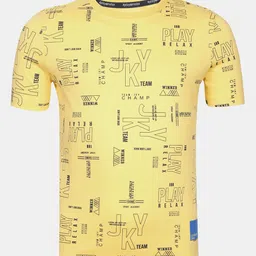 Jockey Boys Super Combed Cotton T-shirt With Print Design - AB44-image-99