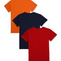 Gini and Jony Pack Of 3 Boys Graphic Printed Cotton T-shirts-image-50