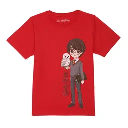 Harry Potter by Wear Your Mind Boys Red Printed T-shirt-image-5