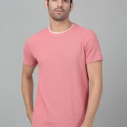 Cantabil Round Neck Short Sleeves Knitted Cotton T-shirt-picture-36