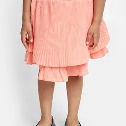 V-Mart Girls Tiered A-Line skirt-image-79