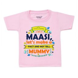 KNITROOT Unisex Kids Pink Typography Printed T-shirt-image-13