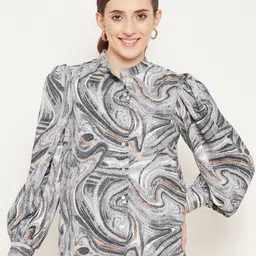 Bitterlime Women Printed Casual Shirt-picture-34