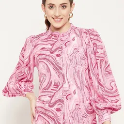 Bitterlime Women Printed Casual Shirt-picture-19