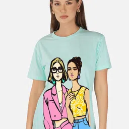 CHOZI Graphic Printed Short Sleeves Bio Finish Cotton T-shirt-image-55