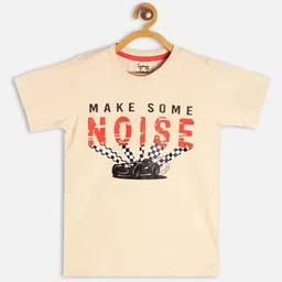 BAESD Boys Typographic Printed Bio Finish Cotton T-shirt-image-46