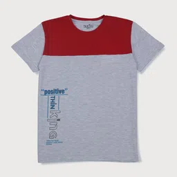 Palm Tree Boys Typography Printed Cotton T-shirt-image-86