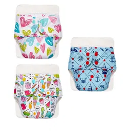 SuperBottoms Infant Pack Of 3 Cloth Sustainable Diapers-48