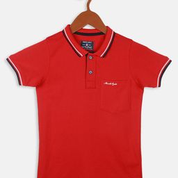 Monte Carlo Boys Polo Collar Pure Cotton T-shirt-image-16