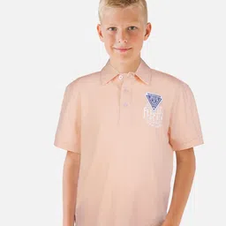 Gini and Jony Boys Graphic Printed Polo Collar Cotton T-shirt-image-33
