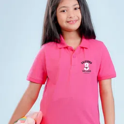 NUSYL Girls Polo Collar Sports T-shirt-image-37