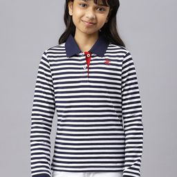 Beverly Hills Polo Club Striped Polo Collar Cotton T-shirt-image-88
