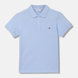 GANT Solid Polo Neck Regular Fit T-Shirt-picture-20