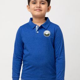 Purple United Kids Boys Polo Collar Cotton T-shirt-image-34