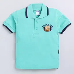 Nottie Planet Boys Graphic Embroidered Detail Polo Collar T-shirt-image-54