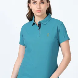 STELLERS Women Polo Collar T-shirt-image-10