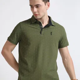 STELLERS Micro Disty Printed Polo Collar Sports T-shirt-image-17